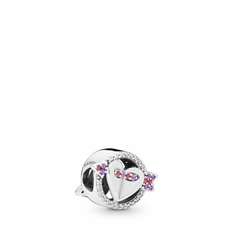 Pandora Sparkling Arrow & Heart Charm Silver Egypt LU3871504